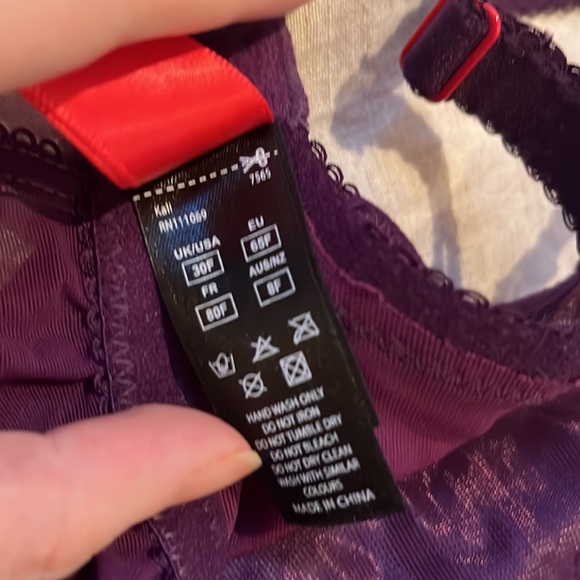 Cleo by Panacbe Kali Babydoll, Purple, 30F NWOT - Picture 4 of 4